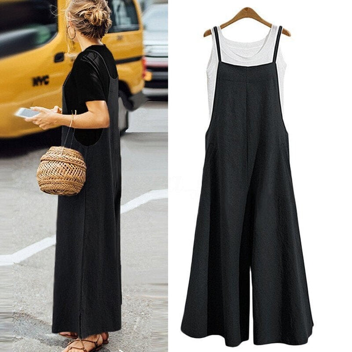 Jurina - Casual Sleeveless Oversized Jumpsuit