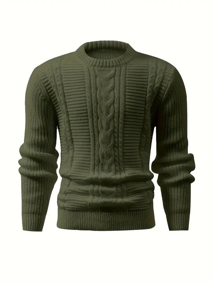 Jilson - Round Neck And Long Sleeve Textured Sweater