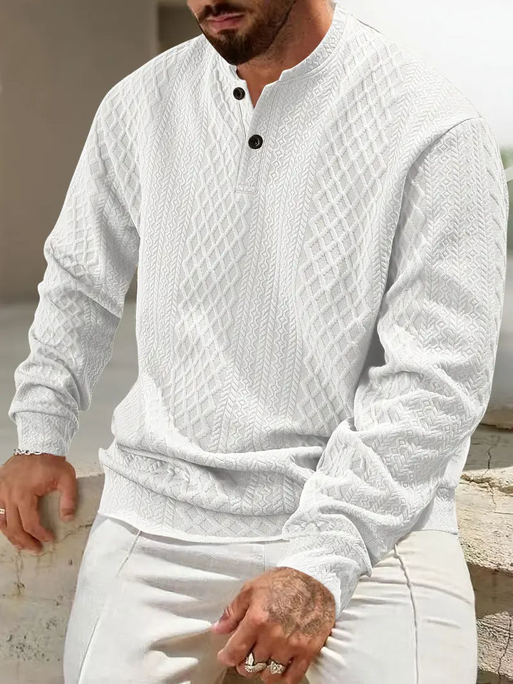 Warriner - Long Sleeve Sweatshirt With Geometric Pattern