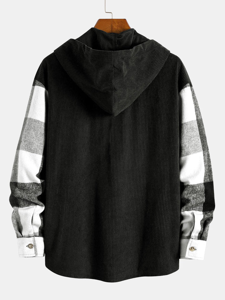 Balthazar - Corduroy Patchwork Hoodie and Pants Set