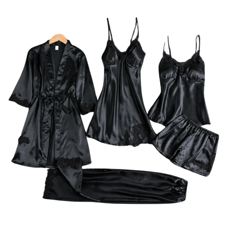 Audrey - 5 Piece Satin Set
