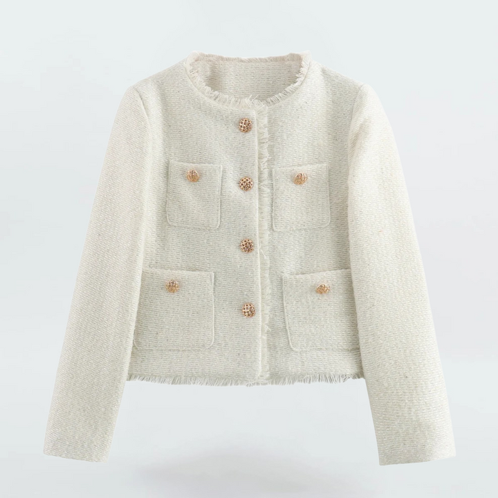 Corien - Front Button Outerwear Tops