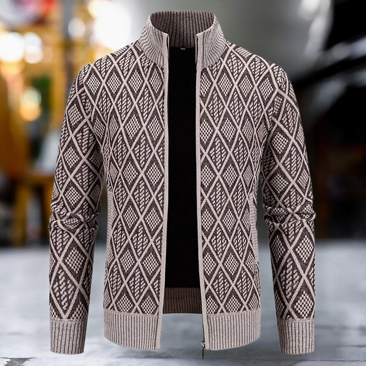 Lorian - Zipper Thick Fleece Warm Cardigan