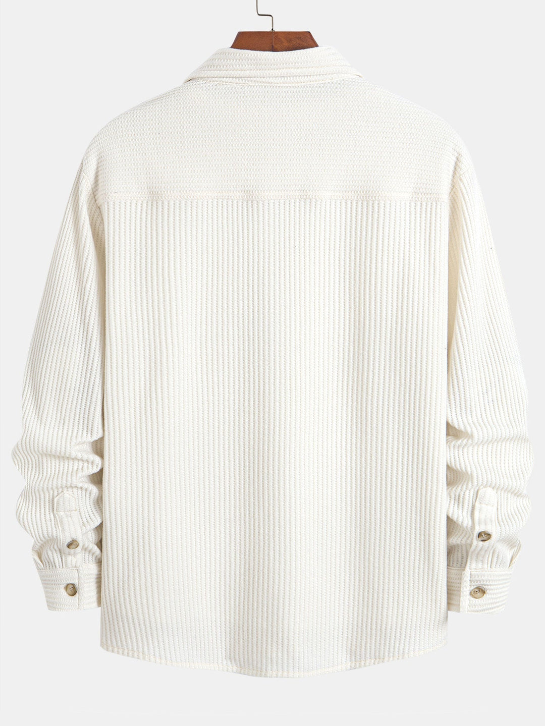 Hadrian - Long Sleeve Shirt With Waffle Texture