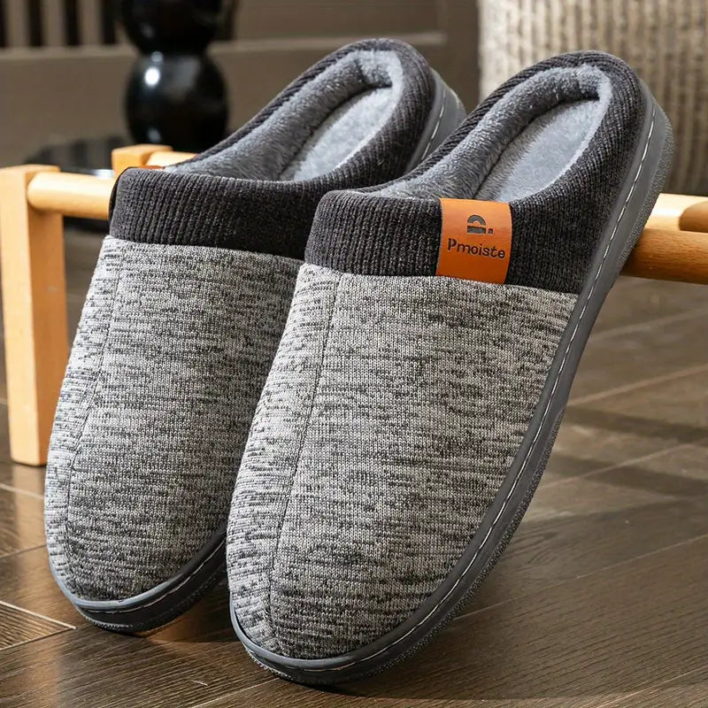 Lycett - Fleece Lined Non Slip Slippers