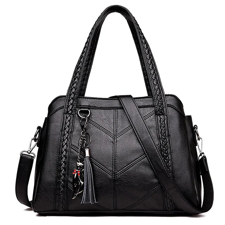 Freja – Leather Handbag with a Large Capacity