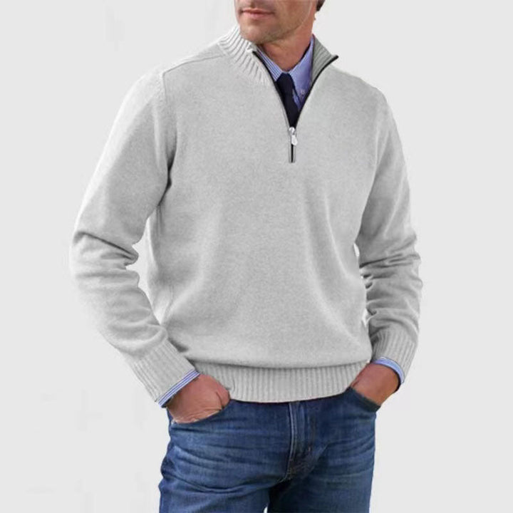 Ben - Fashionable Warm Sweater With Half Zipper