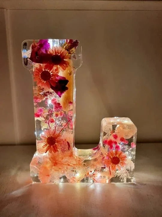 PetalLume - Handmade Flower Resin Night Light