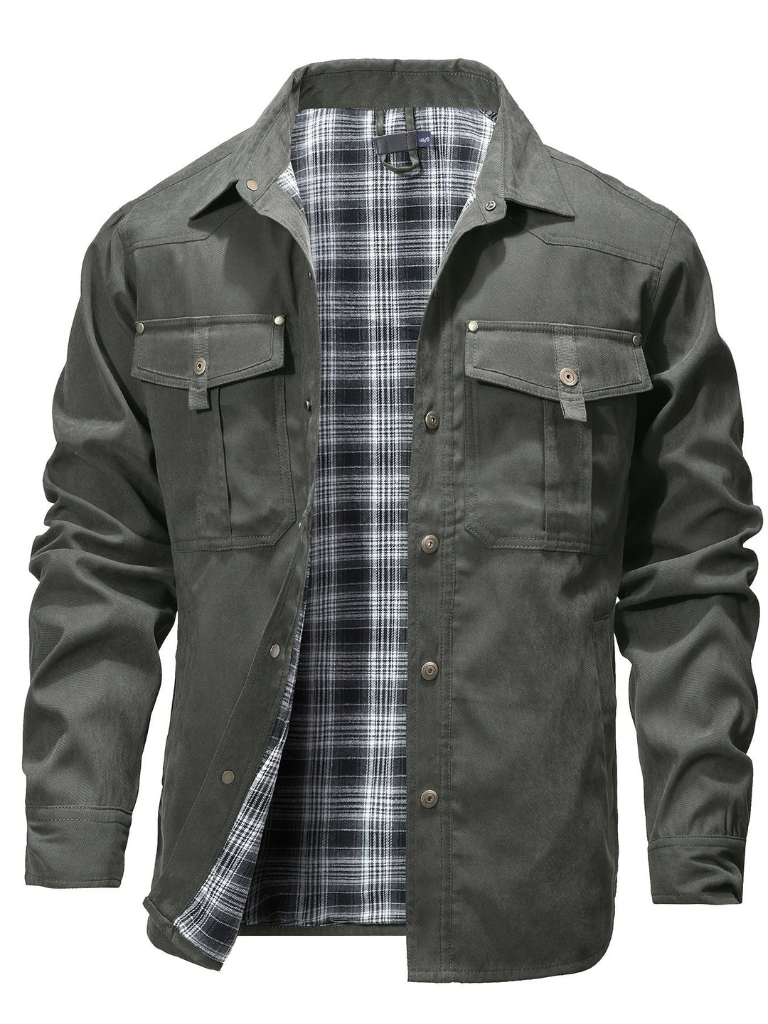 Evrypidis - Casual Long Sleeve Cargo Jacket