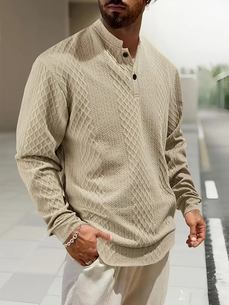 Warriner - Long Sleeve Sweatshirt With Geometric Pattern