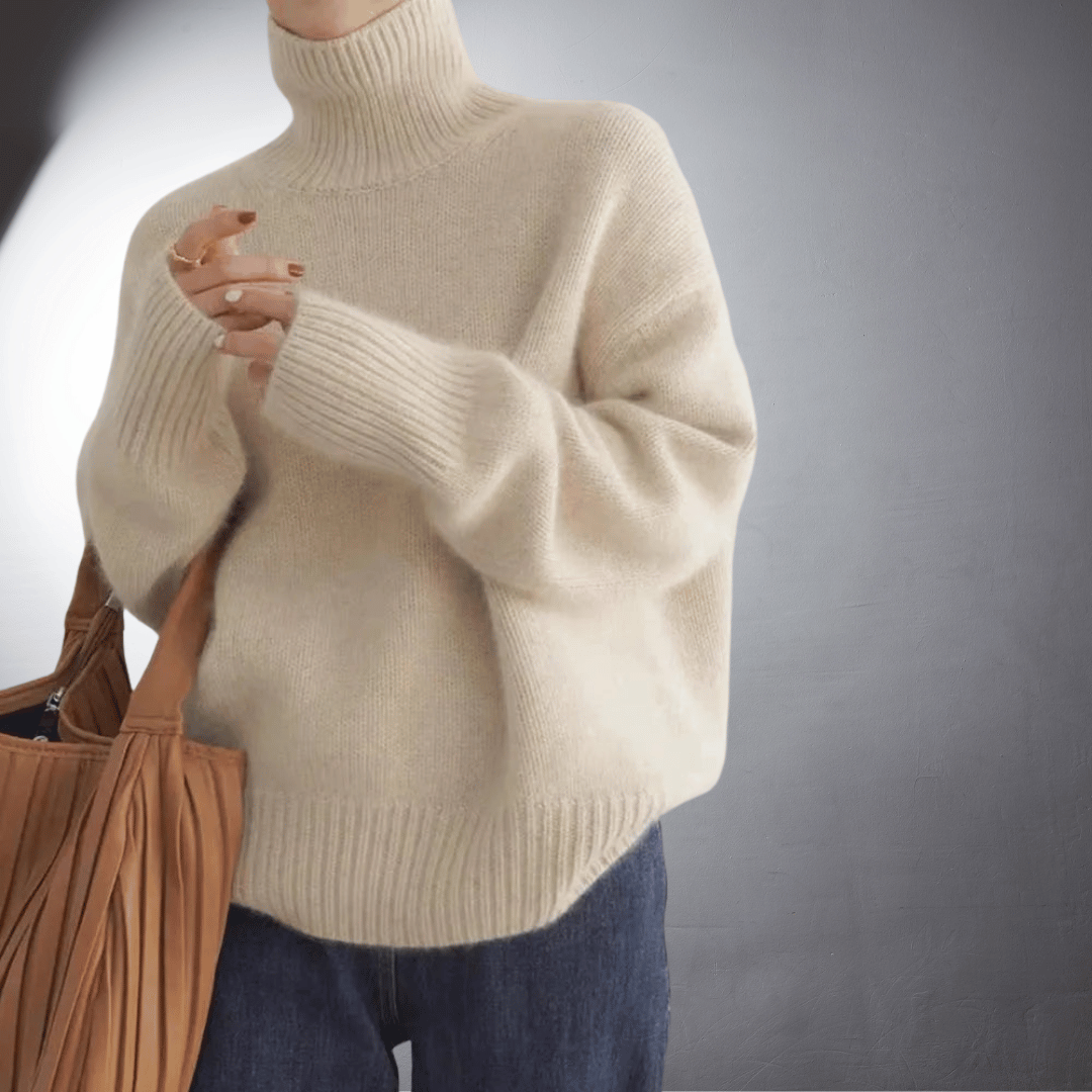 Adalgisa | Roll Neck Sweater In Soft Cashmere