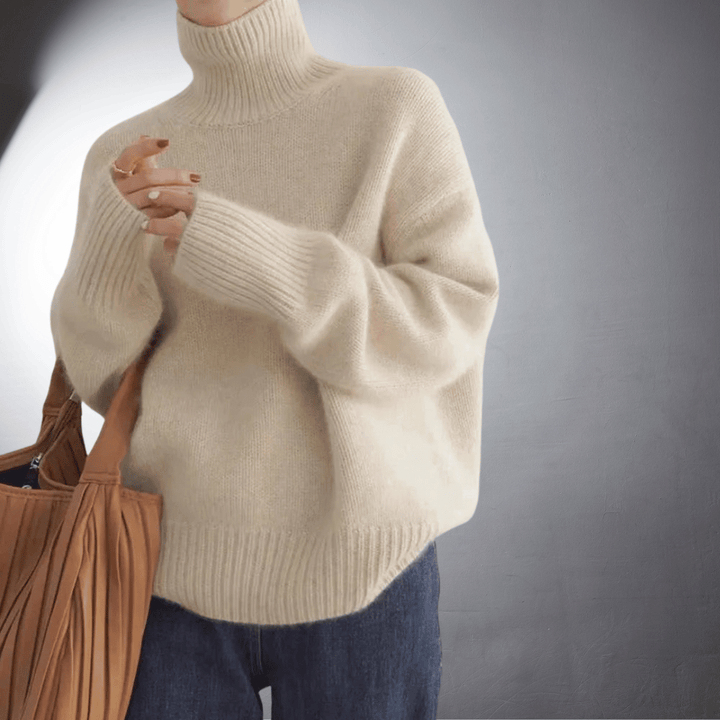 Adalgisa | Roll Neck Sweater In Soft Cashmere