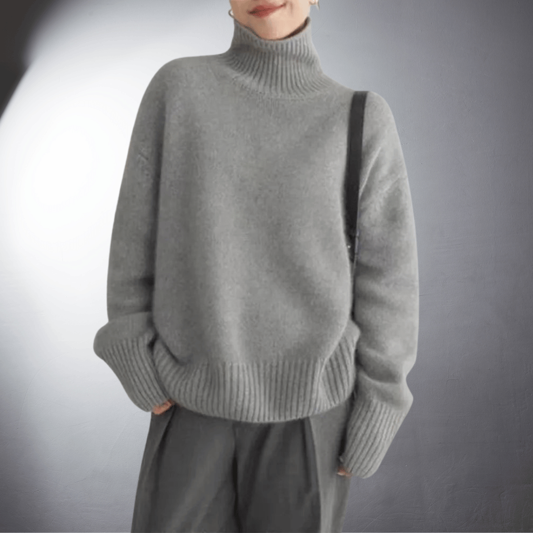 Adalgisa | Roll Neck Sweater In Soft Cashmere