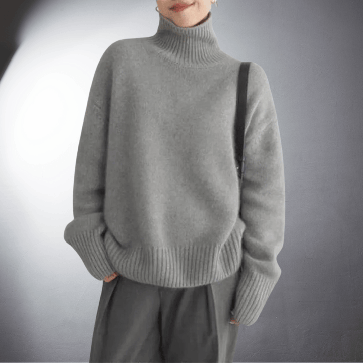 Adalgisa | Roll Neck Sweater In Soft Cashmere
