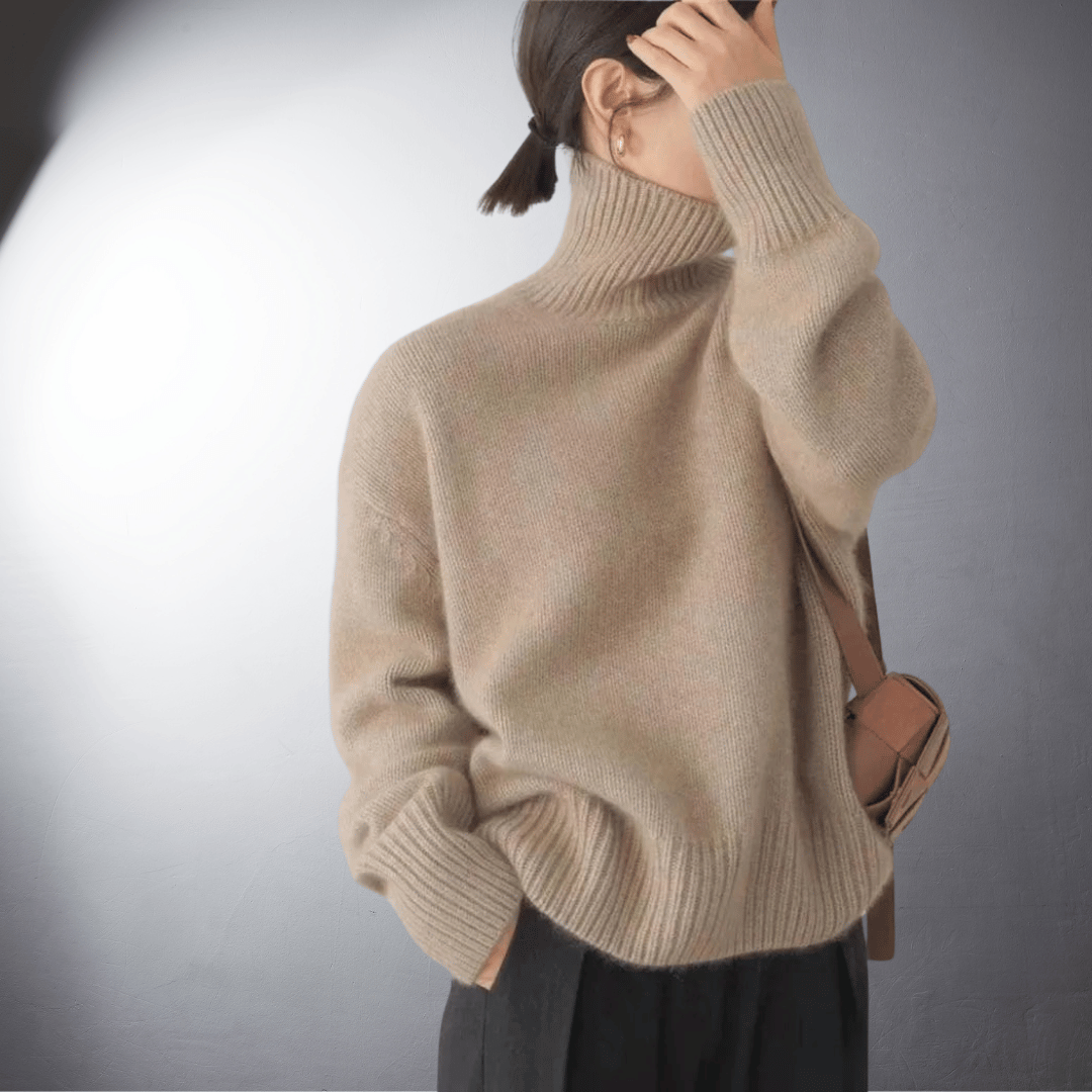 Adalgisa | Roll Neck Sweater In Soft Cashmere