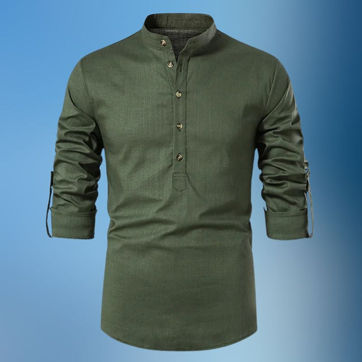 Dagobert - Long Sleeve Linen Shirt