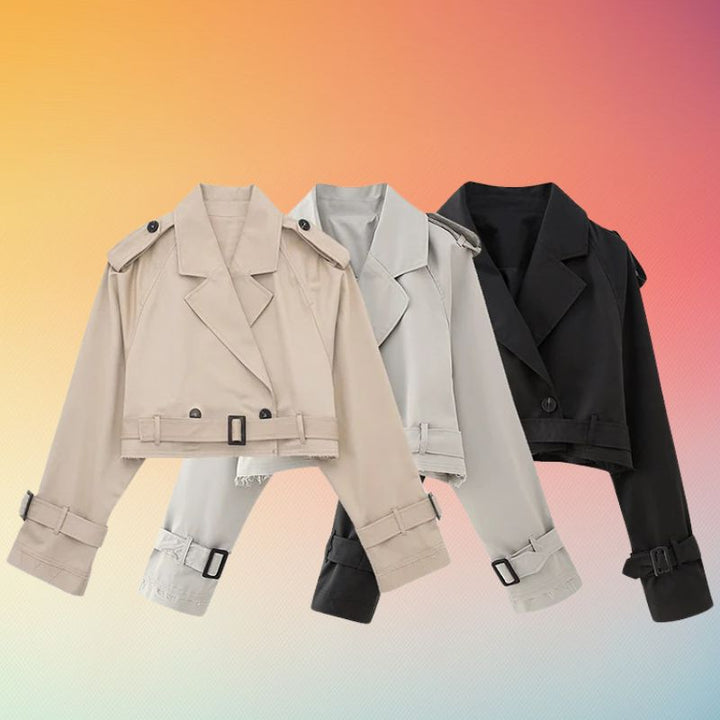 Ulfrida - Cropped Trench Jacket