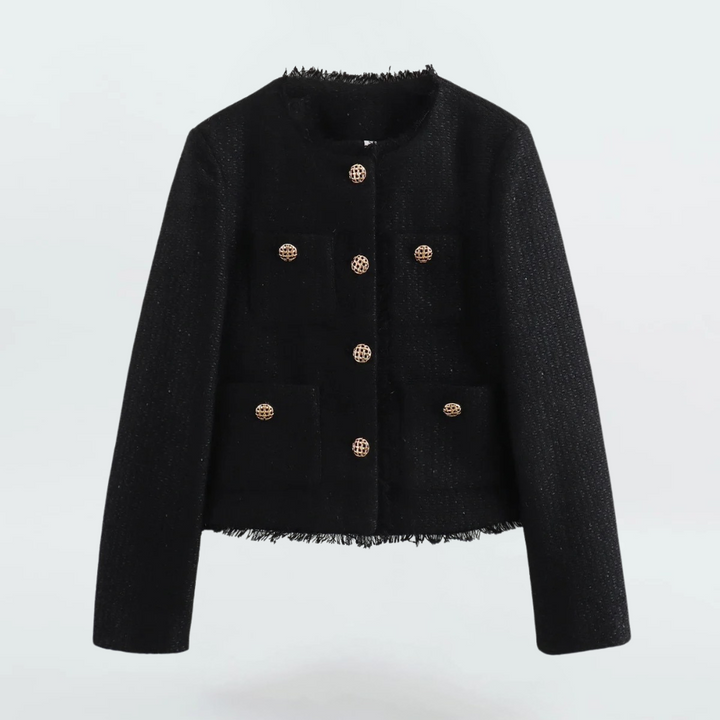 Corien - Front Button Outerwear Tops