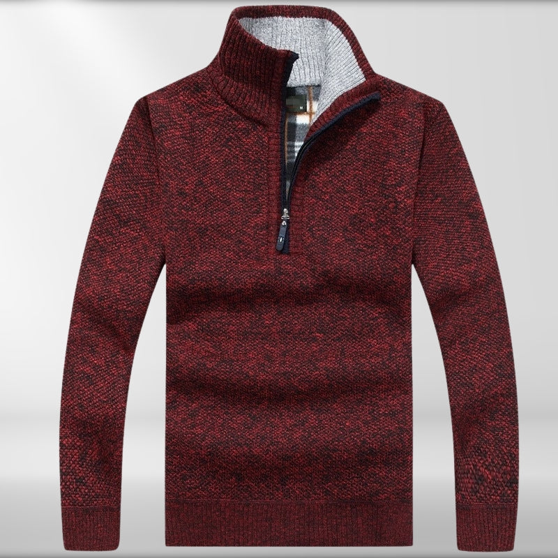 Lewis - Fleece Thicker Half Zipper Sweater