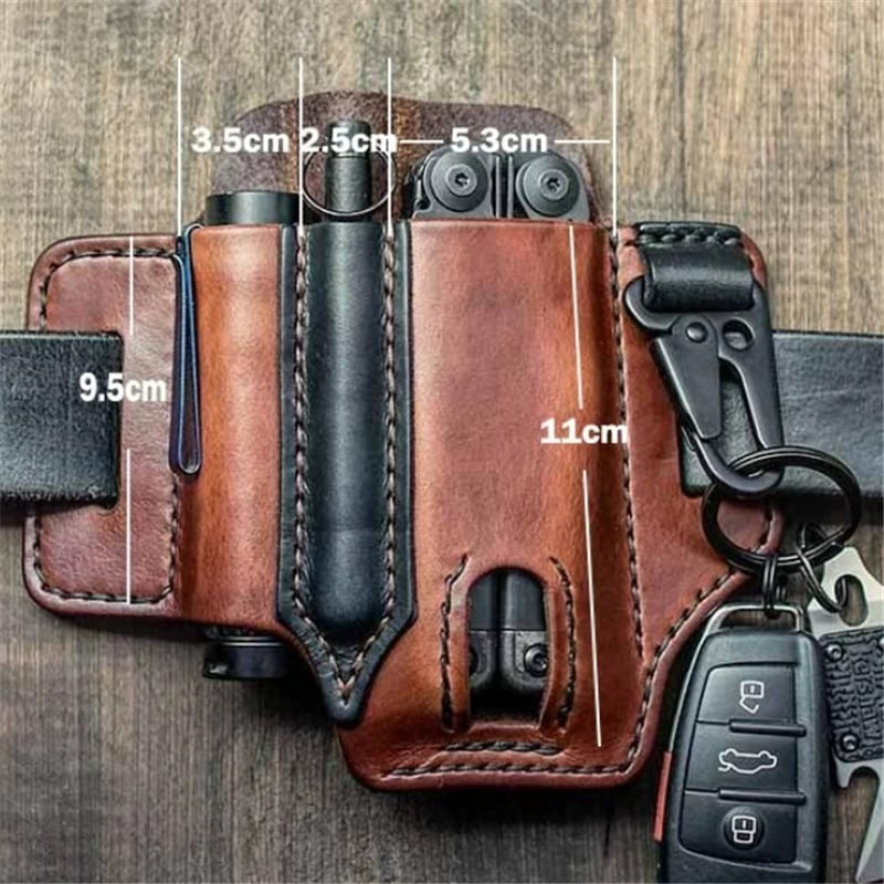 Beltora - Leather Owl Buckle Tactical Multifunctional Belt Cover