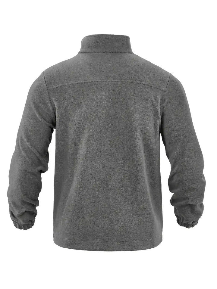 Barron - Casual Zip-Up Fleece Jacket With Pocket