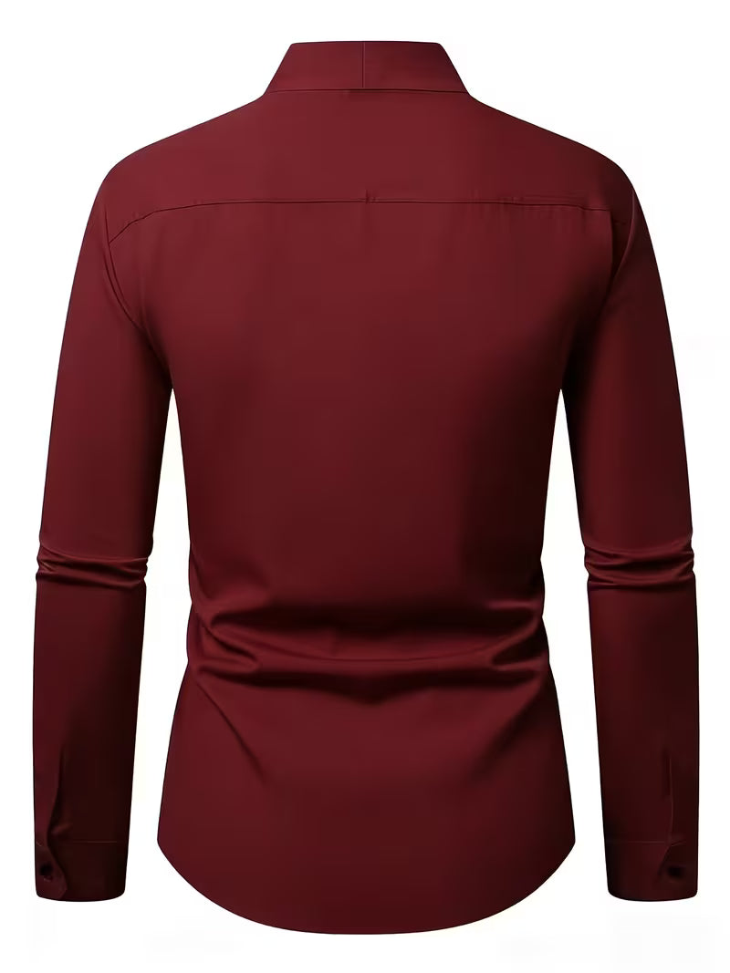 Abnar - Button-Up Long Sleeve Shirt