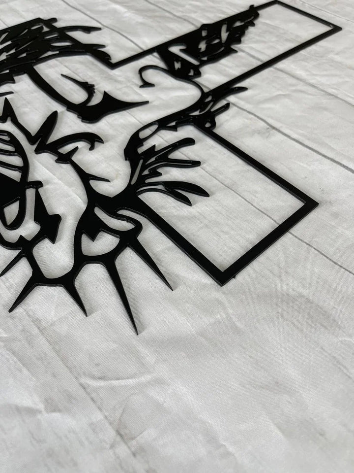 ChristCraft - Jesus Cross Metal Sign Christ Wall Decor