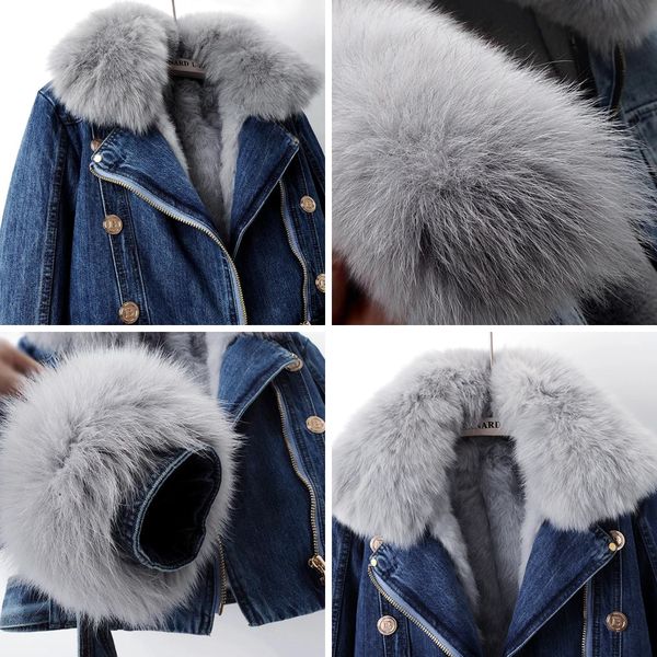 Hilde - Slim Fit Denim With Fur Lining
