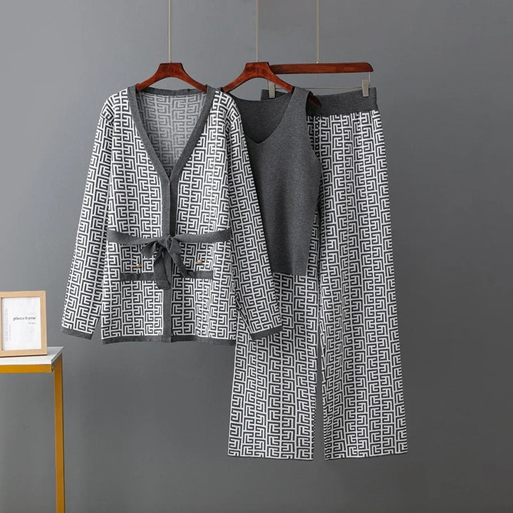 Jill - Three Pieces Sweater Suits