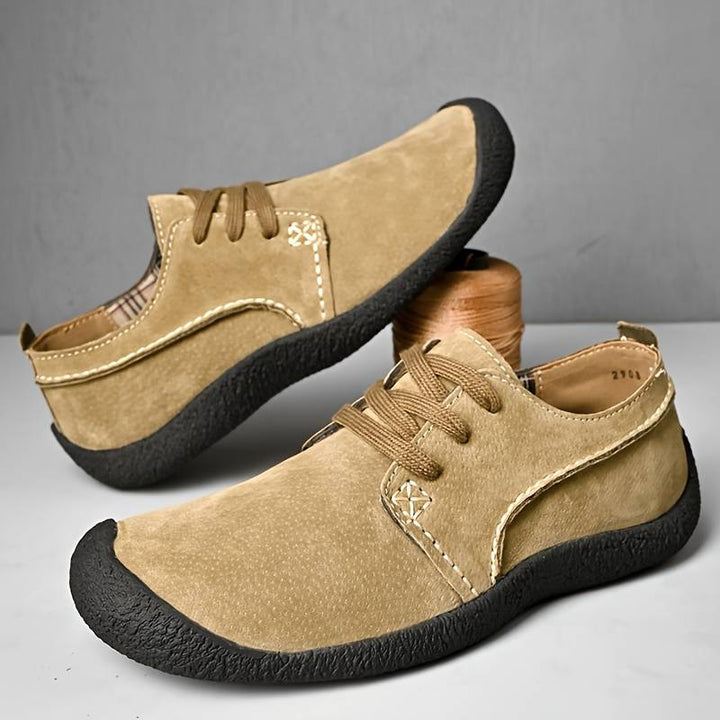 Boyce - Suede Lace-Up Leather Shoes
