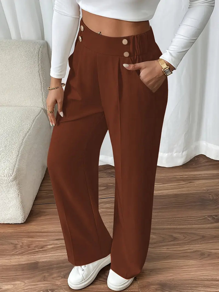 Orvella - Comfortable Wide Leg Pant With Pockets