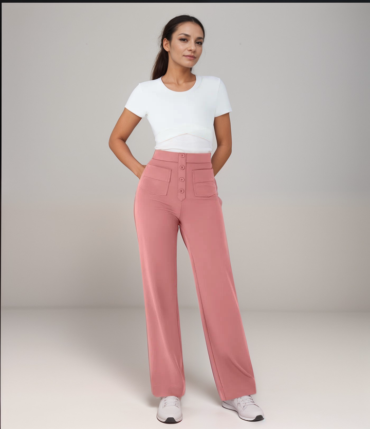 Saundra - Trendy High Waist Sculpt Pant | 1+1 FREE