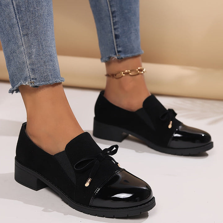 Virna - Elegant Non-Slip Loafers With Bow
