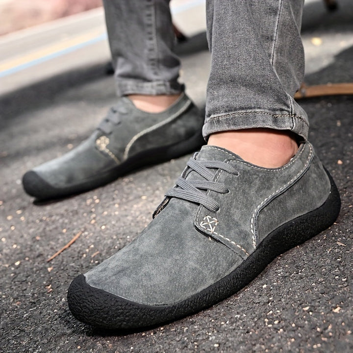 Boyce - Suede Lace-Up Leather Shoes