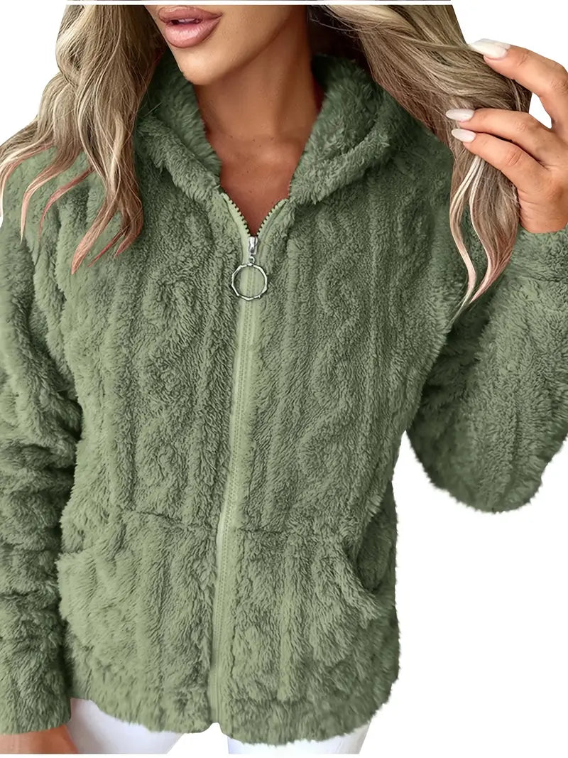 Ganka - Long Sleeve Zip-Up Hoodie