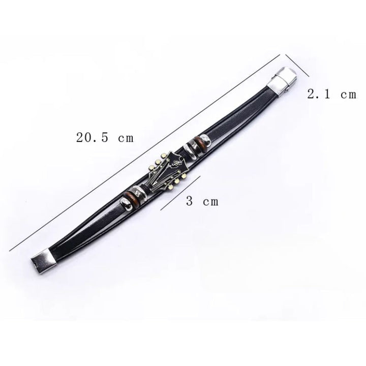 Guitarista - Guitar Leather Bracelet