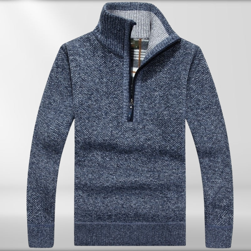 Lewis - Fleece Thicker Half Zipper Sweater