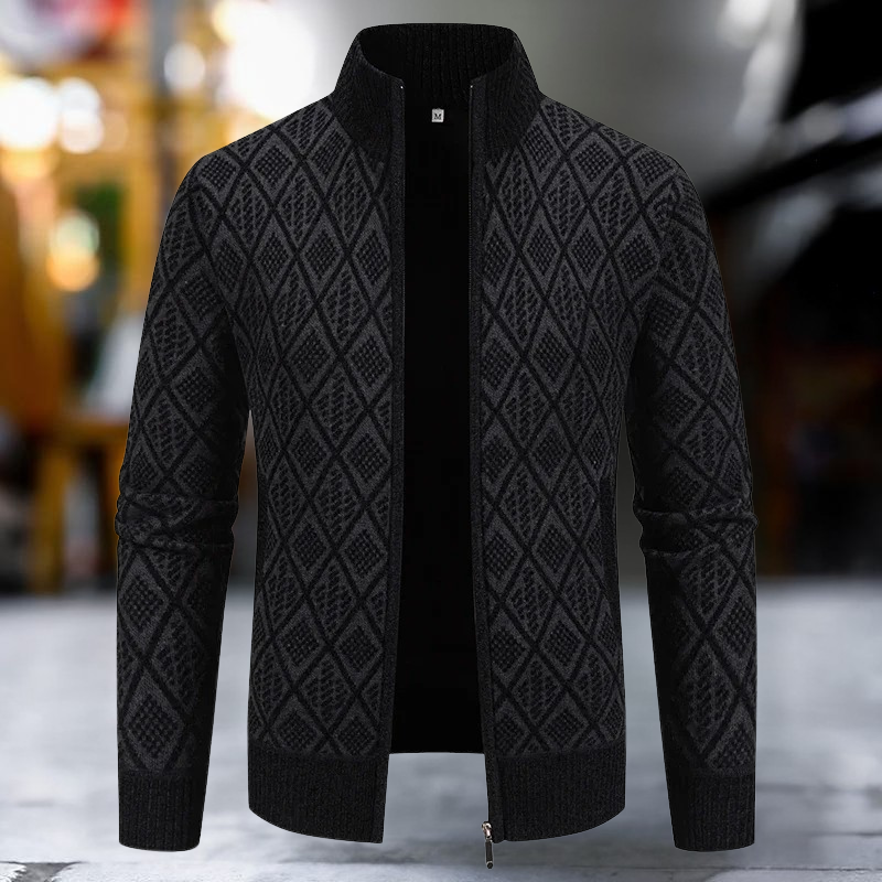 Lorian - Zipper Thick Fleece Warm Cardigan