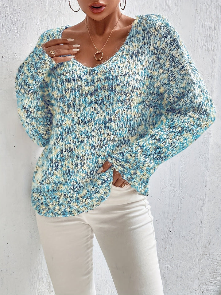 Chryselda - Casual Long Sleeve Knitted Sweater