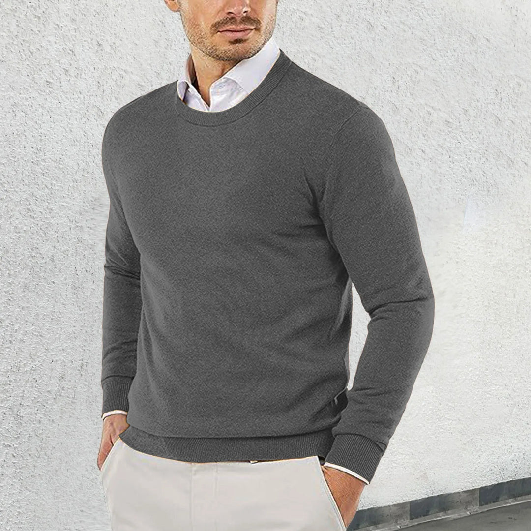 Ronny - Round Neck Cotton Sweater