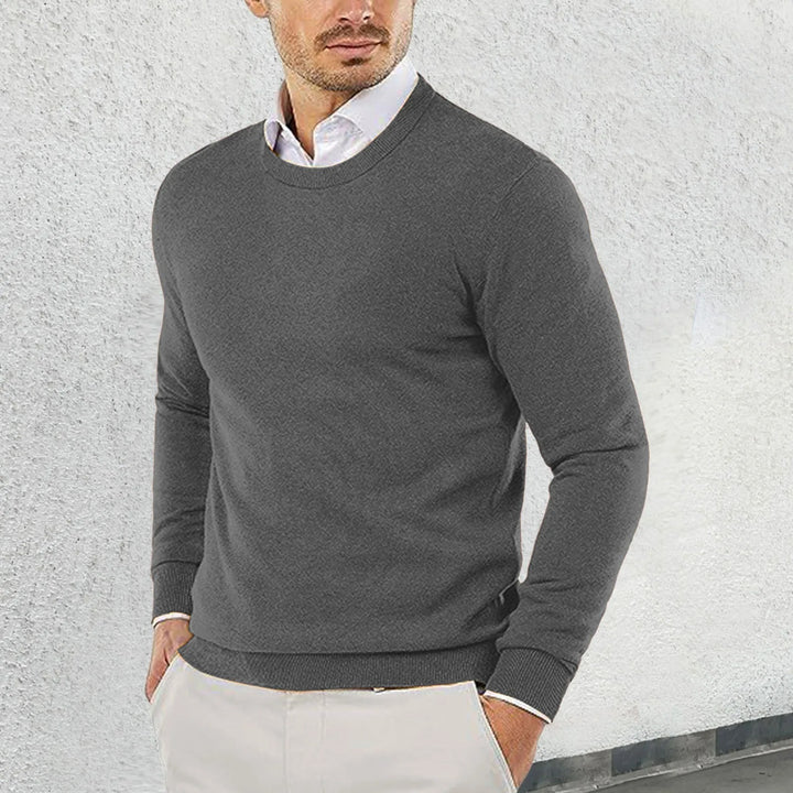 Ronny - Round Neck Cotton Sweater