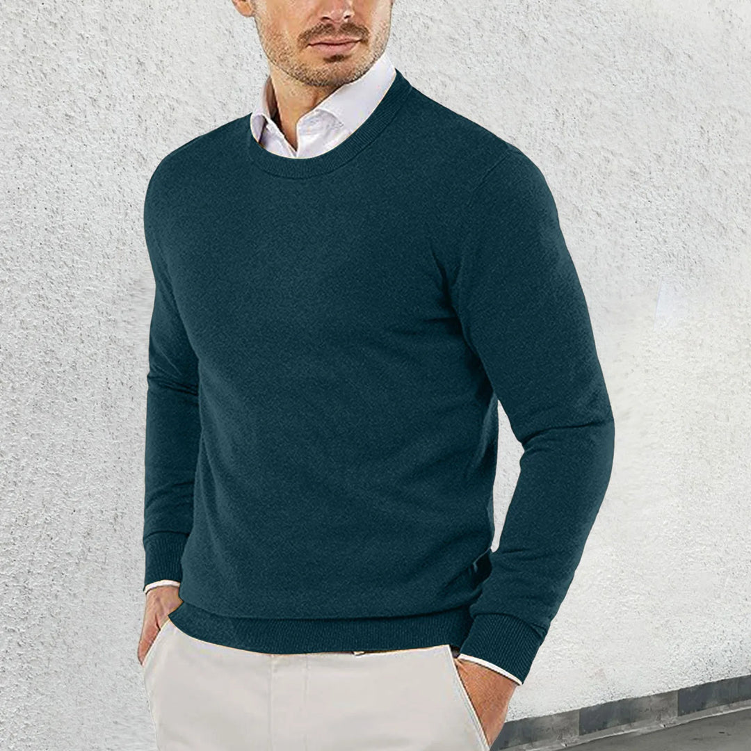 Ronny - Round Neck Cotton Sweater