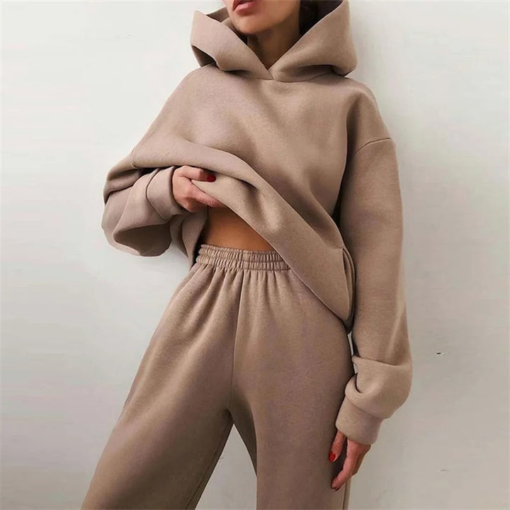 Yoselin - Oversized Warm Hoodie 2 Piece Set