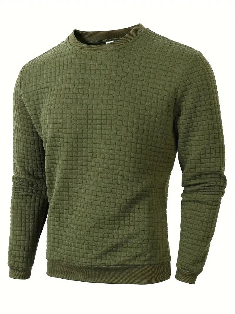 Andreas - Bohemian Plaid Long Sleeve Sweater