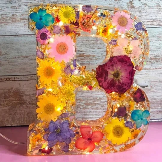 PetalLume - Handmade Flower Resin Night Light