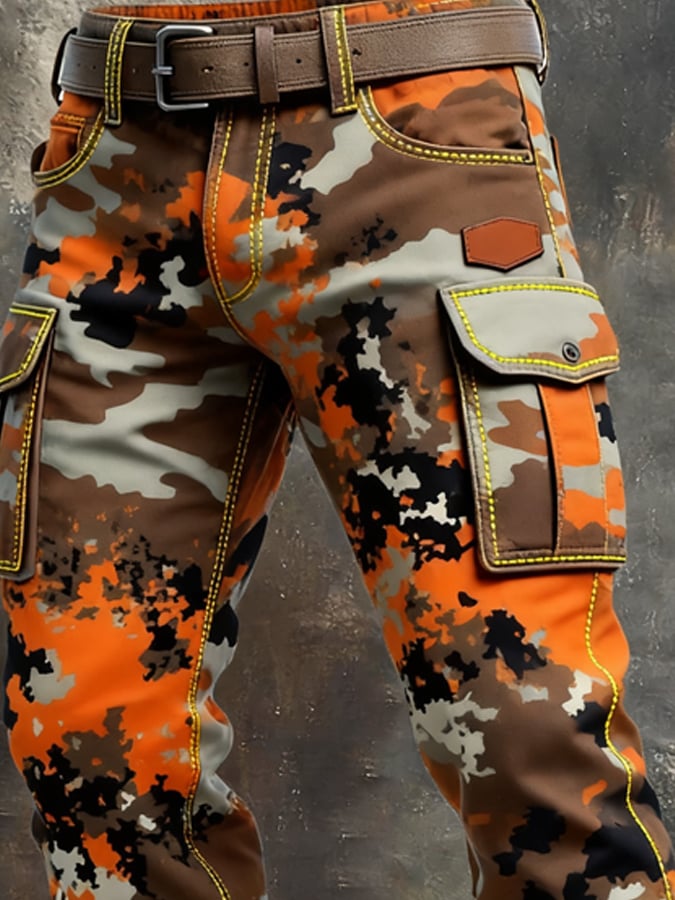Bethell - Vintage Camouflage Multi-Pocket Pant