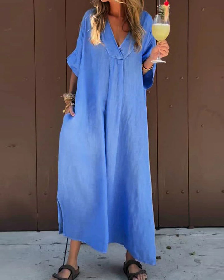 Zaira - Casual Long Cotton Dress