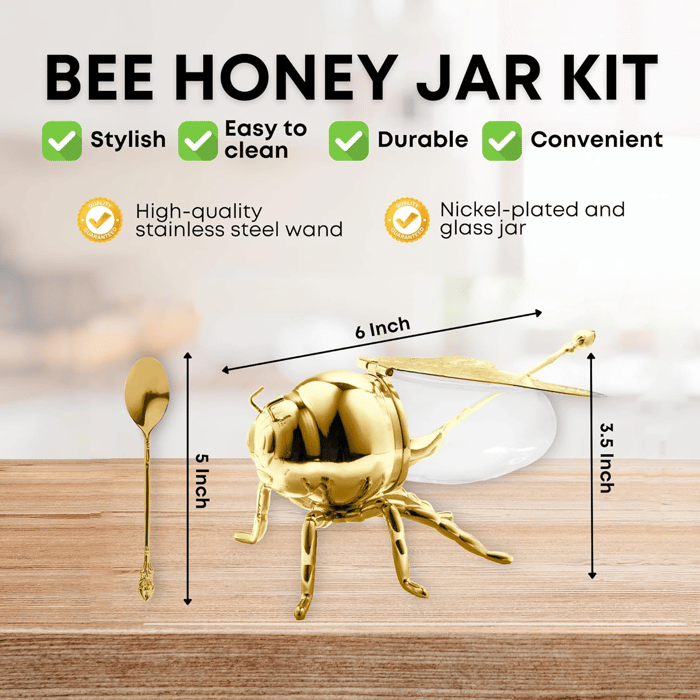 BeeCraft - Decorative Bee Shaped Honey Jar