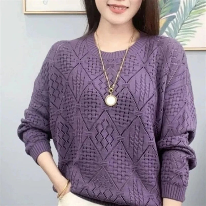Monica - Loose Knitting Hollowing Sweater