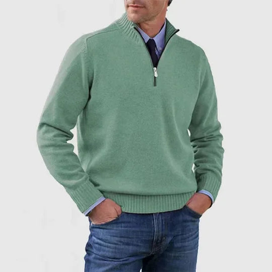 Ben - Fashionable Warm Sweater With Half Zipper